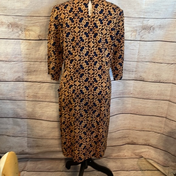 J. McLaughlin Catalyst Dress Bainbridge Pockets Devon Scroll 3/4 Sleeves Large - Picture 8 of 12